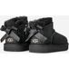 UGG® Ultra Mini Bailey Bow-laars in Black, Maat 23.5, Wol