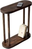 Merkloos Houten Bijzettafel - Sidetable Small - Donker Walnoot