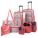 ITACA - Set Valise Souple 4 Roues pcs, Set De Valises Souples De Voyage licht, Valise Soute Souple, Lot De Valises Légères Résistantes Pour Déplacements. Combinatie Hangslot. Met toilettas