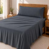 Degrees home - 3-delige beddengoedset - hoeslaken, bedlaken en kussensloop - microvezel polyester bed 90 cm