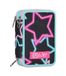 SJ GANG STYLE JAM GANG Schooletui met 3 ritssluitingen, roze