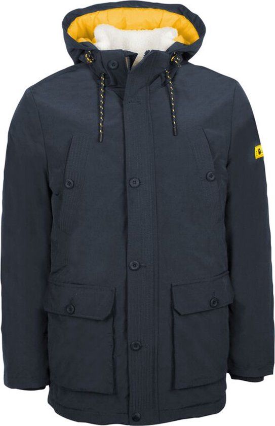 Indicode West Heren Winterjas - marineblauw - L