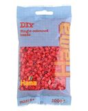 Hama Kralen tas | ca. 1000 midi-zekeringskralen | mozaïek decoratie kunst en ambacht voor creatieve kinderen vanaf 5 jaar | rood