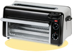 Tefal TL6008 Toast & Grill - 2-Slice Toaster - Black & Aluminum