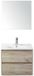 BES LED Dante Badmeubelset 60 cm - Craft Oak - Keramische Wastafel Wit Enjoy met Spiegel