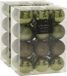 Christmas Decoration Koopman International 48x stuks mini kerstballen mix groen tinten glans/mat/glitter kunststof diameter 3 cm - Kerstboom versiering