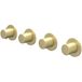 IVY Bond Symmetry Inbouwthermostaat met 3 Stopkranen - Geborsteld Mat Goud PVD