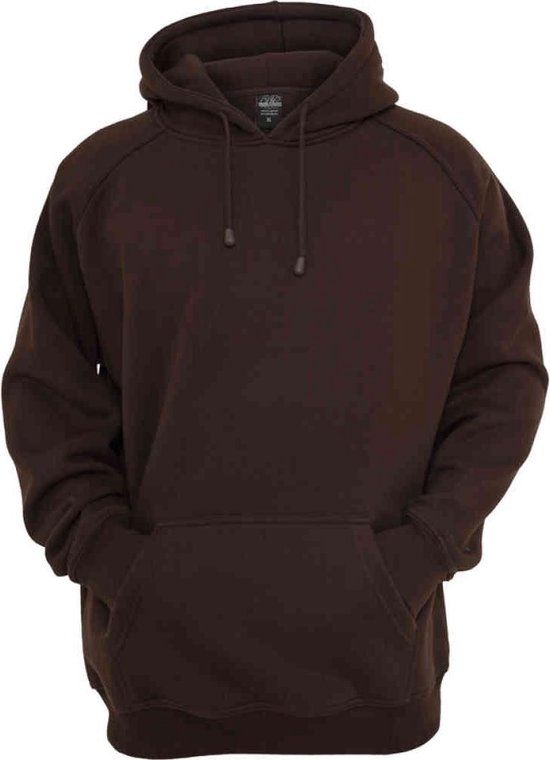 Urban Classics Blank Hoodie - Bruin - Maat M - Heren