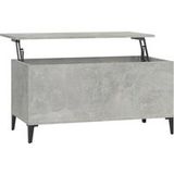 Table basse table de salon table de café gris béton 90x44,5x45 cm bois d'ingénierie