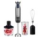 Multifunctionele mixer, 3-in-1, hakmolen, 8 snelheden, met 860 ml beker, 600 ml garde, minipimer dompelmixer, 800 W, met ledlicht