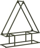 vidaXL - Brandhoutrek - olijfgroen - 80x25x90 cm - koudgewalst staal