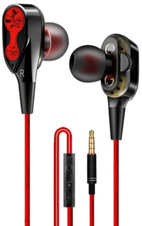 Rovtop Z2 Wired Earphones Oortjes Ecouteur met Microfoon Rood