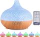 Merkloos Aromadiffuser 550 ml - Ultrastille Luchtbevochtiger voor Aromatherapie - 7 Kleuren LED en Automatische Uitschakeling