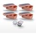 Fackelmann Lot de 4 boîte de déjeuner 1l avec 3 boîtes à sauce Rangement