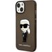 Karl Lagerfeld Ikonik Serie - Telefoonhoesje - iPhone 14 Plus - Zwart - Elegant