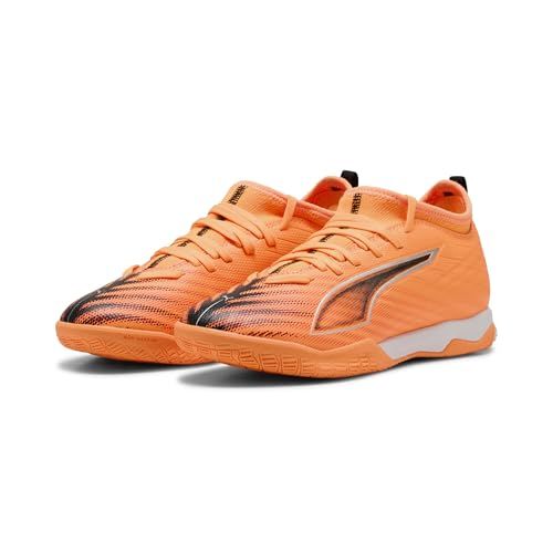 PUMA Ultra 6 Match IT + MID JR voetbalschoen, Heat FIRE zwart-gloeiend rood, 2.5 UK, Heat Fire PUMA Zwart Gloeiend Rood, 35 EU