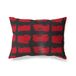 BonaMaison Rood-Zwart Decoratieve Kussensloop, Kussenhoezen Bank, Decoratieve Kussenhoesjes, Kussensloop; Sofa, Slaapkamer, Kantoor, Auto 45x60 Cm - Ontworpen en vervaardigd in Turkije