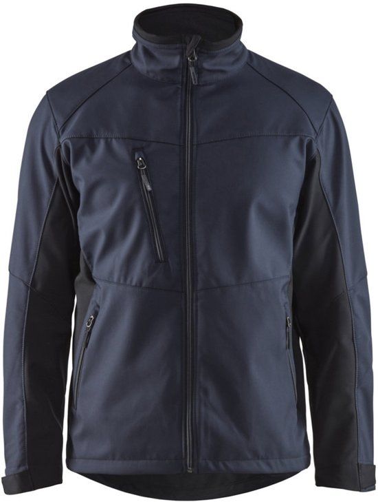 Blåkläder 4950-2516 Softshell Jack Donker marineblauw/Zwart maat L