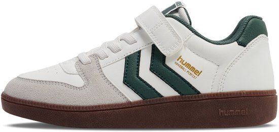 Hummel Kindersneaker Handbal Perfekt Sp Jr 230247 - Wit/Donkergroen