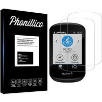 Phonillico® Gehard glas voor Garmin Edge 530 / Edge 830 [Pack 2] Glasfolie Screenprotector GPS Bike