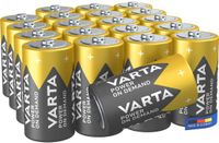 Varta Batterijen C, grootverpakking, 20 stuks, Power on Demand, alkaline | C-batterijen LR14, Made in Germany, tot 10 jaar houdbaar, voor computeraccessoires, smarthome-apparaten of afstandsbediening