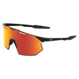 100% Hypercraft SQ Lunettes de Soleil Noires avec Lentille HiPER