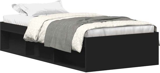 vidaXL Bedframe Zwart 75x190 cm