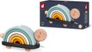 Janod Sweet Cocoon Houten Trekfiguur Regenboog Schildpad - 2-in-1 Speelgoed