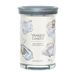 Yankee Candle Soft Blanket Grand Bougeoir Parfumée - Ambre, Agrumes, Vanille - Blanc