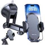 Miracase Autotelefoonhouder [2024 krachtige zuignap] telefoonhouder auto dashboard, 360° draaibaar, draagbaar, auto voor iPhone, compatibel met 4-7,2 inch smartphone