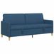 vidaXL Canapé avec rangement Bleu 192 x 78 x 87 cm Polyester