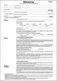 SIGEL MV466/25 Eenheidshuurcontracten met huisordening, 6-zijdig, DIN A4, 25 stuks