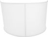 Omnitronic Mobile DJ Screen Curved incl. Cover, white - DJ-tafel