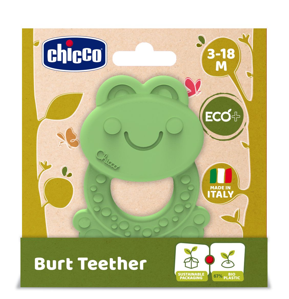 Chicco ECO+ Kikker Groen Bijtring C104910 div