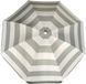 Gebro Parasol - zilver/wit - gestreept - D140 cm - UV-bescherming - incl. draagtas