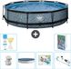 EXIT Toys EXIT Rond Stone Frame Zwembad - 360 x 76 cm