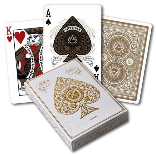 Bicycle Pokerkaarten - Artisan White Premium