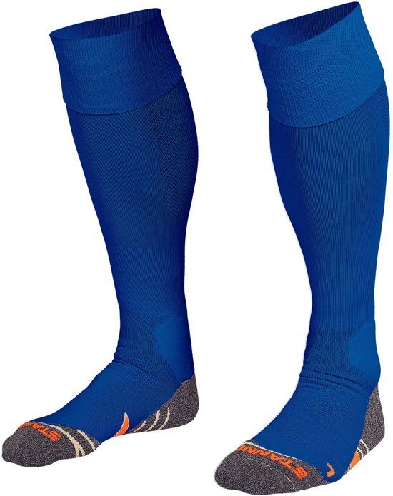 Stanno Uni II Voetbal Sokken Sportsokken - Maat 40-44 - Unisex - blauw/grijs/oranje