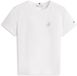 Tommy Hilfiger T-shirt à manches courtes pour femme Écru Mélange de coton Coupe régulière Taille L