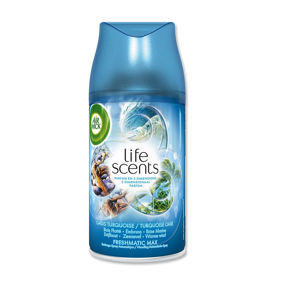 Airwick Freshmatic Luchtverfrisser Navulling Life Scents Turquoise Oase 250 ml
