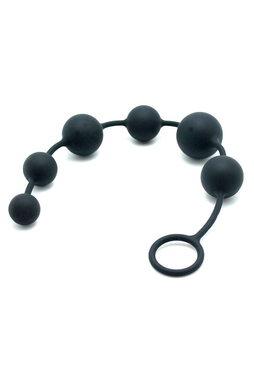 Latex Play Anaal Snoer Beads - 40cm