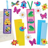 Baker Ross FN384 Lente Bladwijzerset - Set van 6, bladwijzers voor kinderen, knutselen voor Wereld Boekendag.
