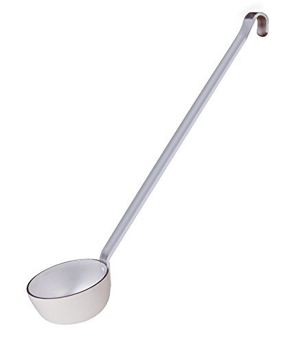 Pentole Agnelli Professional 3 Mm. Ladle met aluminium-legering stijf handvat, hoogte 10 cm, zilver, één maat