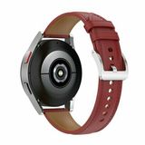 By Qubix Qubix - Luxe leren bandje - Bordeaux - geschikt voor Huawei Watch GT 6 / GT 7 / GT 6 pro / GT 7 pro - 46mm