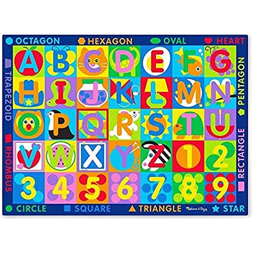 MELISSA & DOUG 15193 Jumbo ABC 123 tapijt, meerkleurig