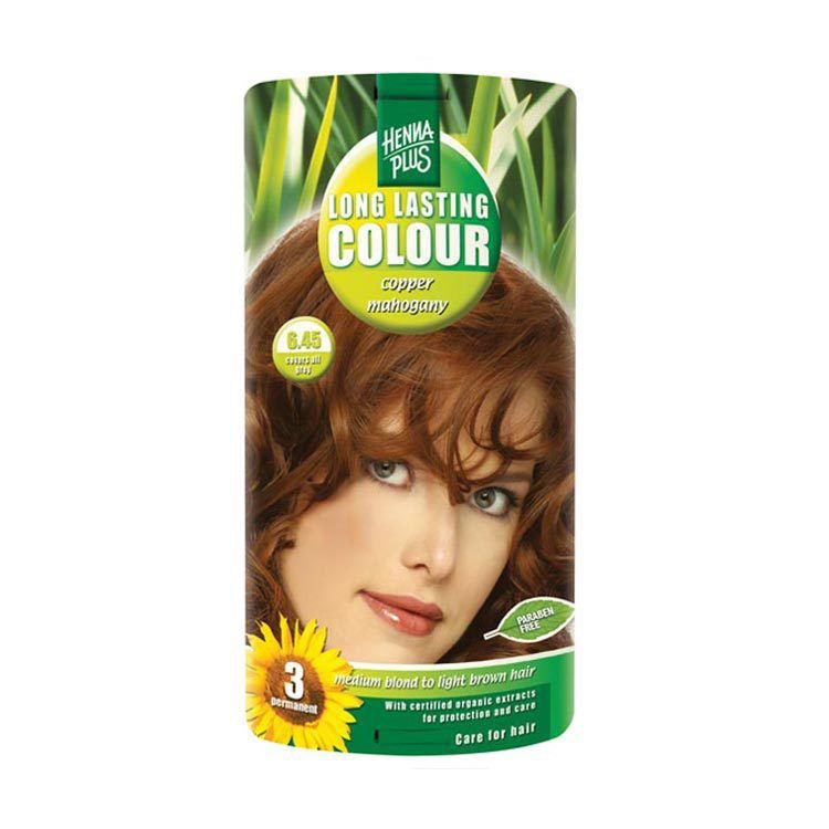 Hennaplus 6.45 Copper Mahogany Long Lasting Colours 100ml