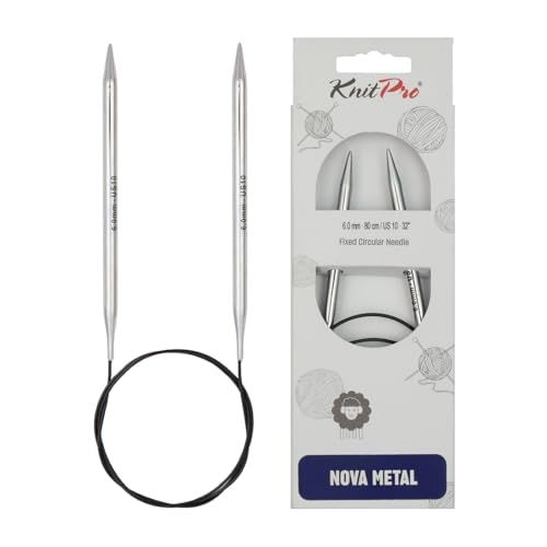 KnitPro Nova Metal rondbreinaalden 60cm 6.00mm