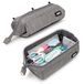 ZIPIT Lenny Etui | Grote etui voor school en kantoor | Etui, cosmetische tas met brede opening | Etui grijs