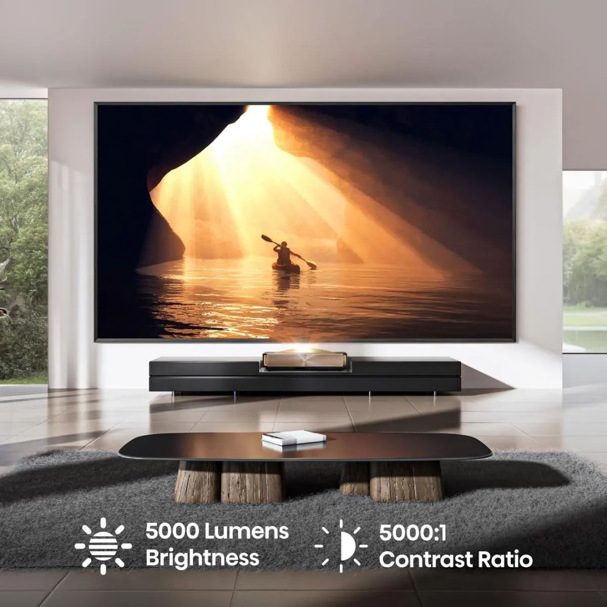 Hisense L9Q Projector met ultrakorte projectieafstand 5000 ANSI lumens UHD 4K (3840x2160) 3D Brons