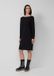 s.Oliver Zwarte Gebreide Jurk Lange Mouw Boot Hals Viscose Dames Maat 38